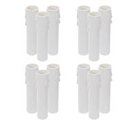 GRIRIW Lot de 12 Manchons Cache-Douille en Plastique pour Bougies de Lustre E14 Hauteur 105 CM Protection Anti-Goutte pour Abat-Jour de Plafonnier Accessoires Lumineux pour