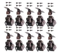 GRIRIW Lot de 12 sets de Verrous à Ressort pour Meubles Loquet Silencieux à Double Galet en Alliage de Zinc Fermeture Sécurisée pour Portes D’Armoire Placard la Cuisine et Camping-Car