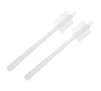 GRIRIW Lot de 2 Brosses de Nettoyage Douce pour Fruits et Légumes en Fibre, Brosse à Joints pour Interstices de Cuisinière, Manche Blanc, Polyvalente Cuisine et Ménage, Poils Souples