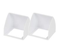 GRIRIW Lot de 2 Caches-Sonnette en ABS Blanc Housses de Protection Étanches et Résistantes aux Intempéries pour Boîtiers Électriques 86 MM Adaptées aux Sonnettes et Bornes de Recharge