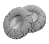 GRIRIW Lot de 2 Coussinets d'oreille en Mousse Grise Compatible Casques 50 Mm, Protège-Oreilles Confortables et Résistants pour Casque Audio, Remplacement pour Écouteurs Circum-auraux