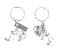 GRIRIW Lot de 2 Porte-Clés Fitness Musculation à Talons Hauts Petit Accessoire Décoration de Clé Élégant pour Femme Présent Original pour Sport et Loisirs en Plein Air