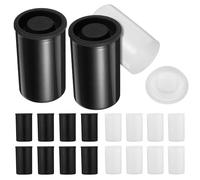 GRIRIW Lot de 20 Boîtes de Film 35 MM en Polyéthylène Solide Étuis Réutilisables Noirs et Blancs pour Stockage Sécurisé Compactes et Étanches pour Appareils Photo Argentiques et