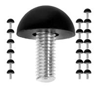 GRIRIW Lot de 20 Pieds de Meubles Réglables M8 X 22 MM Niveleurs Robustes à Tête Arrondie en Acier Ajusteurs Multifonctions pour Tables Chaises et Armoires - Accessoires de Stabilité