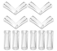 GRIRIW Lot de 20 Pompons Transparents en Plastique 34mm pour Stores Vénitiens, Accessoires pour Rideaux D’intérieur, Tirettes de Cordon Compatibles, Réparation et Décoration de Fenêtres