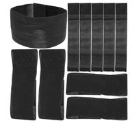 GRIRIW Lot de 25 Brassards de Deuil Élastiques Noirs 5x30 Cm à Fermeture Auto-agrippante, Ajustables Unisexes, Confortables et Résistants, pour Cérémonies Funéraires, Équipes