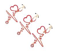 GRIRIW Lot de 3 Broches Médicales Créatives pour Infirmières et Médecins, Design Chic en Alliage de Zinc Motifs Médicaux, pour Usage Quotidien à L'hôpital