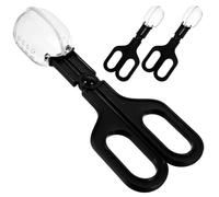 GRIRIW Lot de 3 Pelles à Déjections pour Hamster et Petits Reptiles Pelle en Plastique Noir Multi-Usages Ramasse-Crottes pour Cochon D’Inde Nettoyage Cage et Aquarium Outil Compact