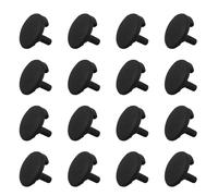 GRIRIW Lot de 30 Butoirs de Protection en Silicone Noir pour Friteuse à Air Protections D’angle Anti-rayures et Amortisseurs pour Plateau et Grille, Résistants à Haute Température,