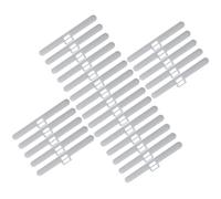 GRIRIW Lot de 30 Supports de Lattes Double Trou 127 MM pour Stores Verticaux Accessoire de Fixation en Plastique Résistant Compatible Lamelles Verticales pour Salon Bureau et Chambre