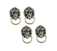 GRIRIW Lot de 4 Poignées de Porte en Alliage de Zinc Petite Taille Finition Cuivre Brossé Poignées de Tiroir et Placard Adaptées Cuisine et Meubles