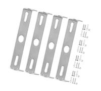 GRIRIW Lot de 4 Sets de Sets de Supports en Fer Argenté pour Luminaire de Plafond, Plaque de Ventilateur de Plafond Polyvalente avec Kit de Vis, pour Maisons et Bureaux