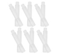 GRIRIW Lot de 50 Porte-Craies en Plastique Transparent Pince Rotative Ajustable Protège-Craie Antidérapant pour Écoles Salles de Classe et Bureaux Accessoires Scolaires Pratiques