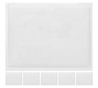 GRIRIW Lot de 6 Pochettes Adhésives Transparentes 13 X 10 CM en PVC Solide Protège-Cartes D’Entrepôt Auto-Adhésives Ouverture Supérieure pour Étiquettes Cartes de Visite et Stockage