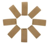 GRIRIW Lot de 8 Passants de Ceinture Élastiques en Nylon Couleur Kaki, Supports de Sangle Larges pour Maintien de Sangles de Randonnée et Paquet à Dos, Accessoire Pratique pour Fixation