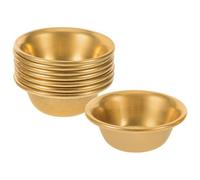 GRIRIW Lot de 8 Petits Bols à Offrandes en Laiton 5 Cm Bols Rituels Bouddhistes en Cuivre pour Autel Décorations Sacrées pour Cérémonies et Prières Décoratifs Résistants à L’oxydation