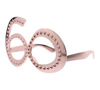 GRIRIW Lunettes Anniversaire en Abs Décorées de Strass Roses, Accessoires Photo Confortables pour Célébrations D'anniversaire et Fêtes Inoubliables