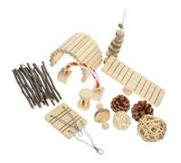 GRIRIW Mâcher pour Hamster Balle Carotte Balançoire et Bascule pour Petits Animaux Jouets Éducatifs pour Rongeurs et Accessoires Durables pour Dentaire