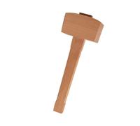GRIRIW Maillet en Bois de Hêtre Compact pour Travail du Cuir et Bois | Poignée Lisse Polie, Prise Confortable, Frappe Douce, Outil Pratique pour Artisans, Ateliers Créatifs et Ciseaux à Bois