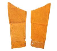 GRIRIW Manchons de Protection en Cuir de Vache Jaune Paire de Manchettes Anti-Brûlure Résistantes à L'Usure pour Bras Manchons de Soudage Réutilisables Adaptés au Jardinage et à la la