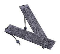 GRIRIW Marque-page en Bois à Glisser Décoratif Noir 2 Pièces Léger pour Lecture une Trousse Paquet à Dos, pour Étudiants