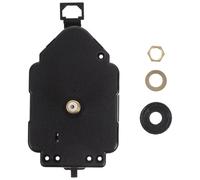 GRIRIW Mécanisme Horloge Silencieux en Plastique Noir Pendule, Kit de Remplacement Complet pour Réparer et Fabriquer des Horloges Murales, 1 Set Équipé