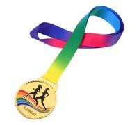 GRIRIW Médailles Marathon en Alliage de Zinc avec Cordon Médaille Métal pour Course à Pied Prix du Gagnant pour Compétition Extérieure Récompense Athlétisme 1 Pièce