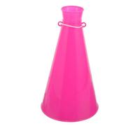 GRIRIW Mégaphone Portable Plastique Rose Vif pour Encouragement Sportif, Instrument Bruyant Léger, Jouet Corne de Fête, Supporters Matchs et Événements en Plein Air