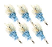 GRIRIW Mini Bouquets Fleurs Séchées Naturelles pour Vase Décor et Événements Spéciaux Accessoires Bohème Rustique 6 Pièces