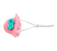 GRIRIW Mini Chapeau Tricoté pour Petits Animaux avec Sangle Ajustable, Accessoire Photo Décoratif pour Hamster, Chinchilla et Furet, pour Fêtes et Portraits, Taille Unique, Couleur Fleur