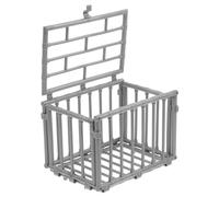 GRIRIW Miniature Cage Model for Small Animals DIY Craft Decor Lightweight Plastic Tiny Cage Accessory for Toy Houses and Action Figures Display