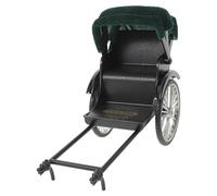 GRIRIW Modèle de Tricycle Rétro en Métal Vert Siège Noir Décoration Miniature Vintage pour Bureau et Maison de Collection Nostalgique Ornement Décoratif Pédagogique