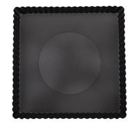 GRIRIW Moule à Pizza Carré Profond avec Fond Amovible Acier pour Cuisson Maison Plat Pâtisserie Antiadhésif pour Pizza Gâteau et Tarte DIY Accessoire Cuisson Four