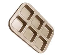 GRIRIW Moule Carré Antiadhésif Compartiments Acier pour Cuisson Maison et Professionnelle Plaque de Cuisson Facile à Nettoyer Outil Pratique pour Pâtisserie et Muffins
