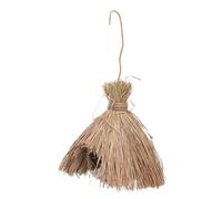 GRIRIW Nichoir Suspendu Bois et Paille Tressée Décor Naturel pour Jardin et Maison Oiseaux Abri Artificiel pour Nidification Écologique