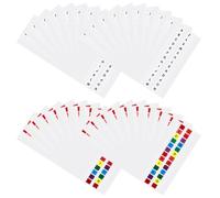 GRIRIW Onglets Alphabétiques Adhésifs Colorés, Marque-pages Plastifiés 30 Pièces, Petits Onglets Index pour Cahier et Classeur, Marqueurs de Page Pratiques pour Bureau et École