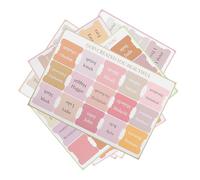 GRIRIW Onglets Bibliques en Papier Style Bohème Lot de 5 Feuilles d'Onglets pour Index Biblique Autocollants Étiquettes Accessoires pour Livres