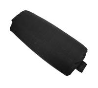 GRIRIW Oreiller Appui-tête pour Fauteuil Inclinable, Coussin de Chaise Longue Noir en Tissu Doux, avec Bande Élastique Réglable, Accessoire Confortable pour Chaise Pliante de Salon