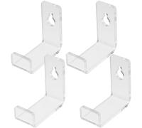 GRIRIW Organisateur Mural pour Disques Vinyles 12 Pièces en Acrylique, Étagères Transparentes Système de Fixation, Rangement pour Collectionneurs à Domicile Bureau