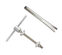 GRIRIW Outil de Presse pour Cuvette de Direction Vélo, Acier Inoxydable | Pression Multi-format, Écrou Hexagonal Intégré, Roulement Plat, pour Atelier et Entretien Maison