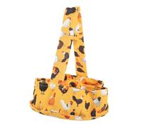 GRIRIW Panier à Œufs de Poule 7 Compartiments en Toile Noire, Porte-œufs Petit Format, Robuste et Réutilisable, pour Collecte la Ferme ou Jardin Familial, Accessoire Pratique de Ramassage D'œufs