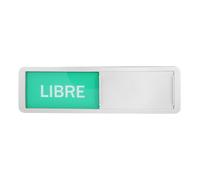 GRIRIW Panneau de porte coulissante multifonction pour salles de conférence, indicateurs haute visibilité, bascule d’état réservé et actif, panneau brise-vue pour bureau, hôtels et