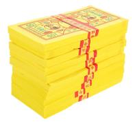 GRIRIW Papier-Monnaie pour Funérailles 350 Feuilles Argenté des Ancêtres en Papier Papier Sacrificiel Jaune 10 Livres Argenté Fantôme pour Rituels et Offrandes Traditionnelles