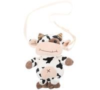 GRIRIW Paquet à Dos en Peluche de Vache pour Filles, Multi-usage Toucher Confortable, Couleur Blanc, pour L'école Sorties Entre Amis Couleur Aléatoire Plusieurs styles