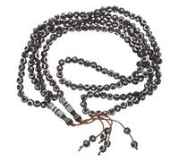 GRIRIW Paquet de 2 Chapelet Musulman 99 Perles 8mm en Acrylique | Prière à Main, Design Enroulé Bracelet, Couleur Café, pour Ramadan et Eid, Usage Quotidien