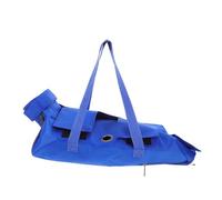 GRIRIW Paquet de Transport Pliable pour Chat M en Nylon Bleu Paquet de Toilettage Portable Anti-Griffes et Morsures Harnais Réglable pour Toilettage Coupe des Griffes et Transport