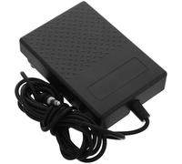 GRIRIW Pédale sustain pour piano numérique, accessoires pour clavier, compatibilité universelle pour claviers MIDI et pianos électroniques, câble MIDI intégré, plastique noir, pour