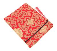 GRIRIW Pochette Brocart Rouge de Rangement Bouddhiste Multifonction pour Textes Organisateur de Documents et Écrits Spirituels