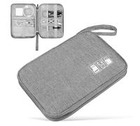 GRIRIW Pochette pour Câble de Voyage 2 Pièces en Polyester Léger et Polyvalent, Rangement Pratique pour Accessoires Numériques, Facile à Placer Paquet à Dos ou Valise
