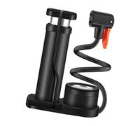 GRIRIW Pompe de Gonflage à Pied pour Voiture et Moto Manomètre Précis Jusqu’À 160 Psi Pompe à Air Électrique Compacte Noire pour Scooter Vélo et Usage Extérieur